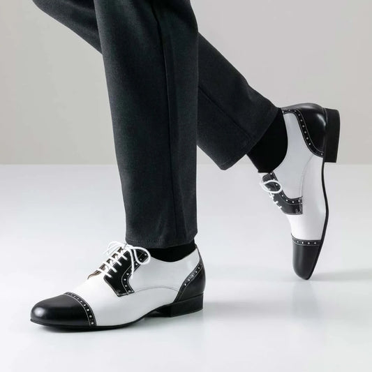 Werner Kern Herren Tanzschuhe Bergamo Schwarz/Weiß