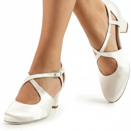 Werner Kern Damen Tanzschuhe Gala 4.5 Weiß