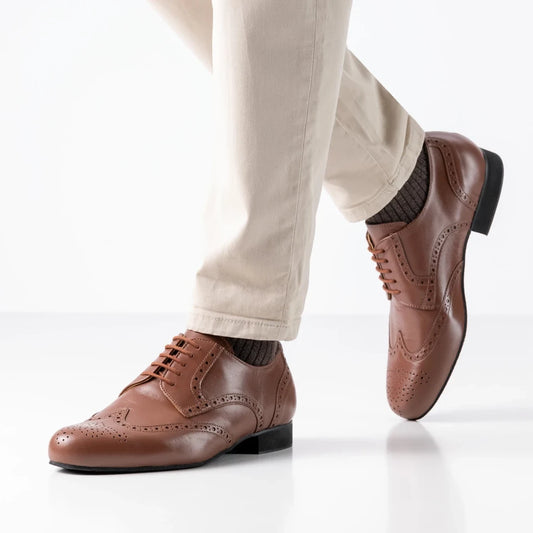 Werner Kern Herren Tanzschuhe Bormio Cognac