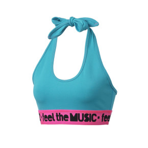 NEU: Zumba® - Feel It Halter Bra Top - Waterfall