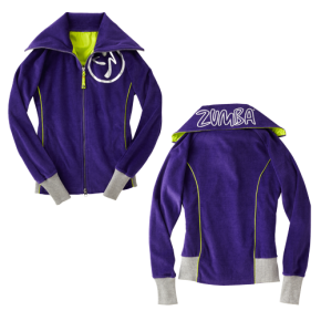Zumba&reg; - Zweety Velour Track Jacket - Indigo
