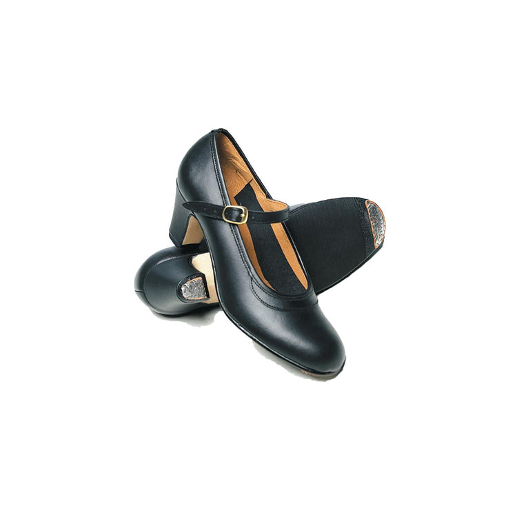 Intermezzo Damen/Mädchen Flamenco Schuhe 7232 Semipiel Hebilla - Farbe: Schwarz (037) - Weite: Normal