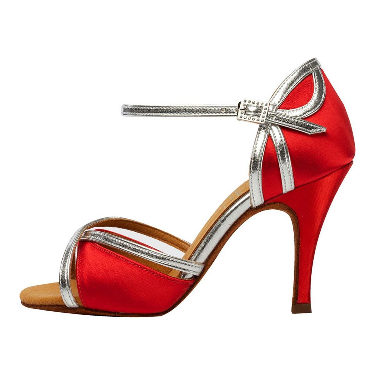 Supadance Damen Tanzschuhe 1073 - Farbe: Rot - Weite: Weit - Absatz: 2,5" Stiletto - Größe: UK 6,5