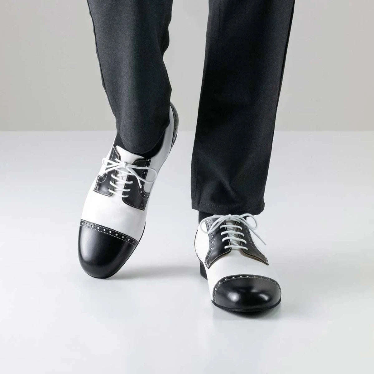 Werner Kern Herren Tanzschuhe Bergamo Schwarz/Weiß