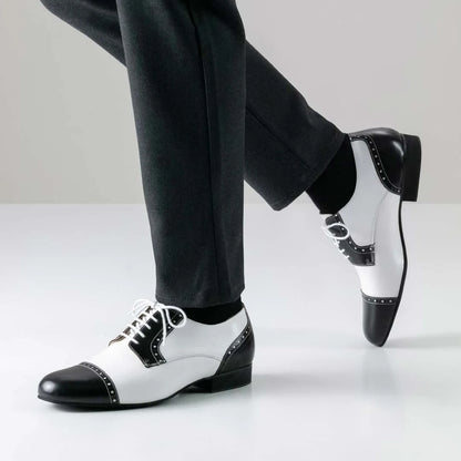 Werner Kern Herren Tanzschuhe Bergamo Schwarz/Weiß