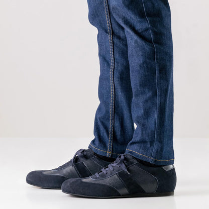 Werner Kern Herren Sneaker Tanzschuhe Bari - Farbe: Blau - Größe: UK 13