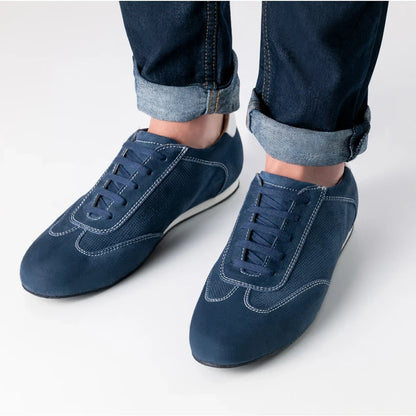 Werner Kern Herren Sneaker Tanzschuhe Positano Blau/Weiss