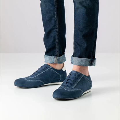 Werner Kern Herren Sneaker Tanzschuhe Positano Blau/Weiss