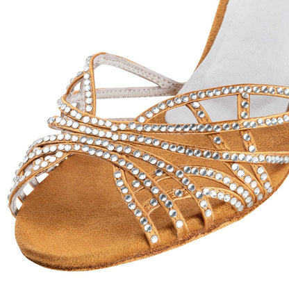 Anna Kern Damen Tanzschuhe 700-60 - Farbe: Bronze - Größe: UK 9