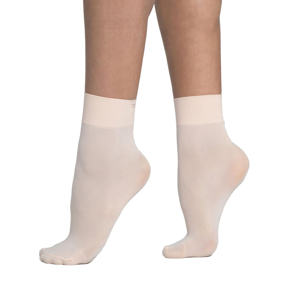 Intermezzo Kinder Ballettsocken/Tanzsocken kurz 9057 Socmic - Farbe: Skin Pink (077) - Größe: 10