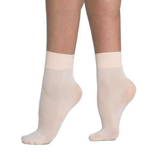 Intermezzo Kinder Ballettsocken/Tanzsocken kurz 9057 Socmic - Farbe: Skin Pink (077) - Größe: 10