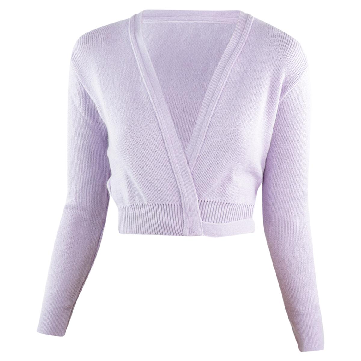 Intermezzo Damen Ballett Wickeljacke 6000 Jersey Elisa - Farbe: Lavendel (080) - Größe: XL