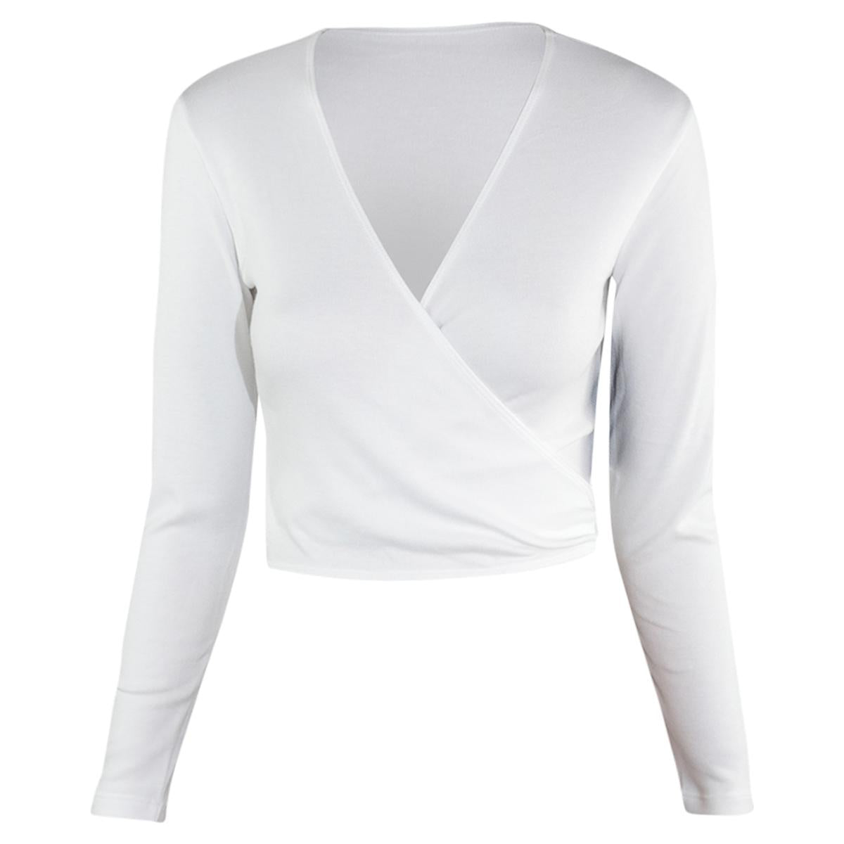 Intermezzo Damen Ballett Wickeljacke 6544 Jecru Ml - Farbe: Weiß (001) - Größe: XL