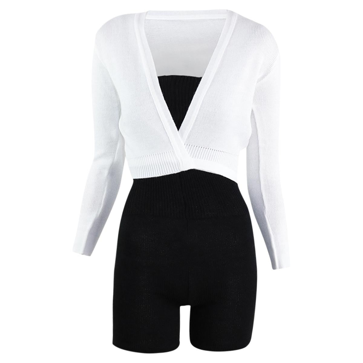 Intermezzo Damen Aufwärmanzug kurz 4587 Skinlegshort - Farbe: Schwarz (037) - Größe: L