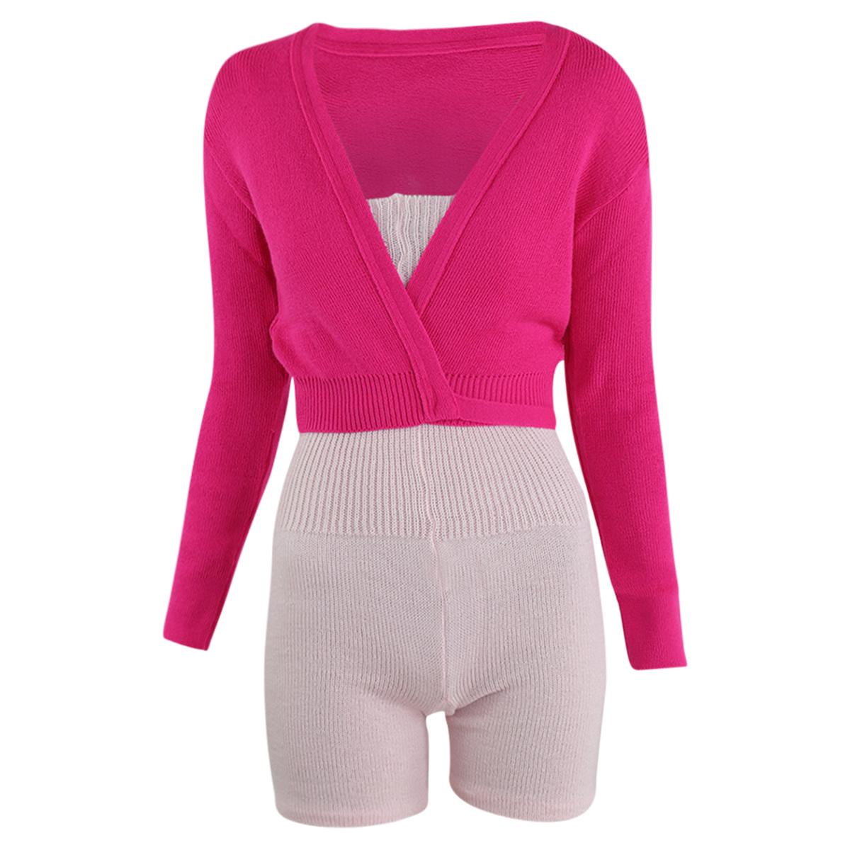 Intermezzo Damen Aufwärmanzug kurz 4587 Skinlegshort - Farbe: Rosa (007) - Größe: M