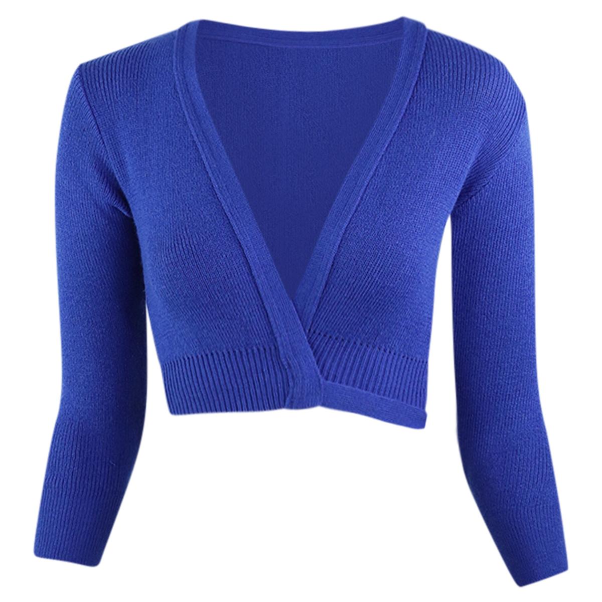 Intermezzo Damen Ballett Wickeljacke 6000 Jersey Elisa - Farbe: Royal Blau (017) - Größe: XXL