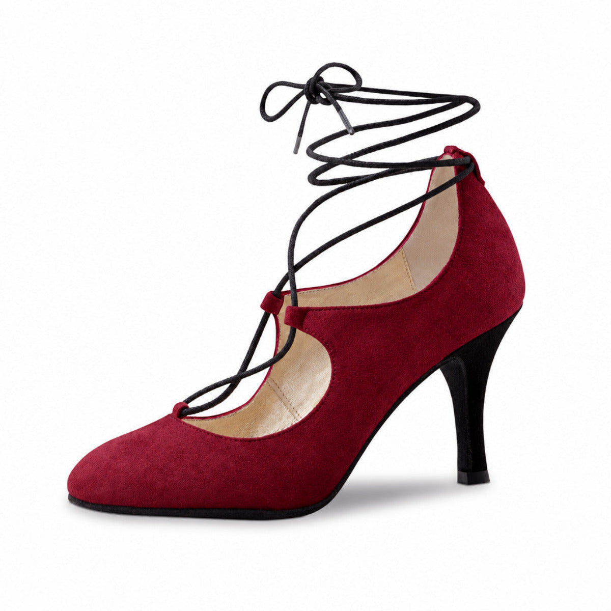 Nueva Epoca Damen Tanzschuhe Dunja Bordeaux Rot
