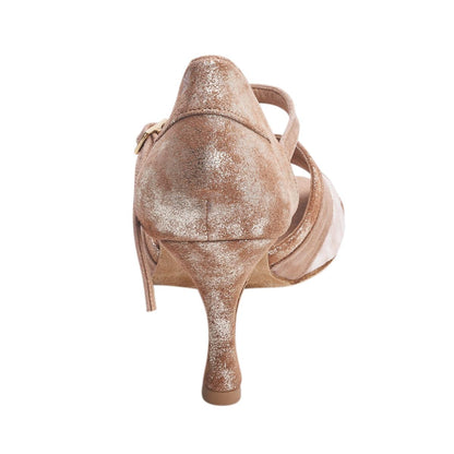 Rummos Damen Tanzschuhe Isabel 168-027 - Obermaterial: Leder/Nubuck - Farbe: TanCuarzo/LigBrown - Weite: Normal - Absatz: 60R Flare - Größe: EUR 40