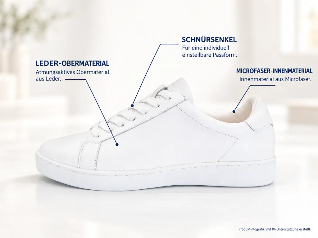 Anna Kern Suny Herren Dance Sneakers 7425 – Produktinfografik, mit KI-Unterstützung erstellt.