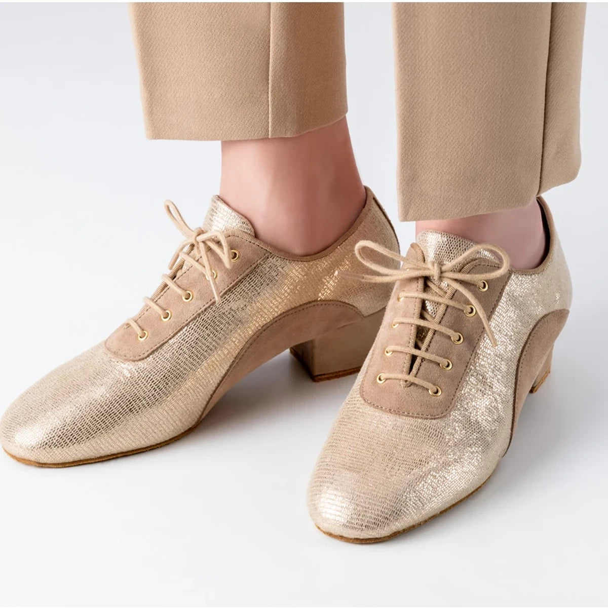 Anna Kern Damen Trainerschuhe Brienne Beige/Gold