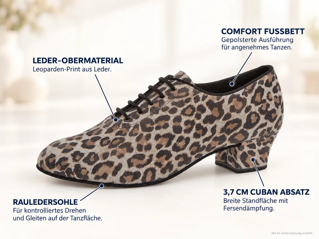 Diamant Damen Trainerschuhe 093-034-543-A – Produktinfografik, mit KI-Unterstützung erstellt.