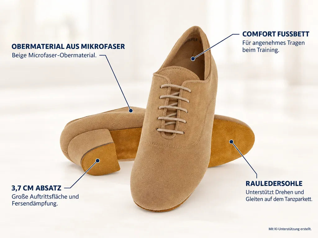 Diamant Damen Trainerschuhe 140-034-337-A – Produktinfografik, mit KI-Unterstützung erstellt.
