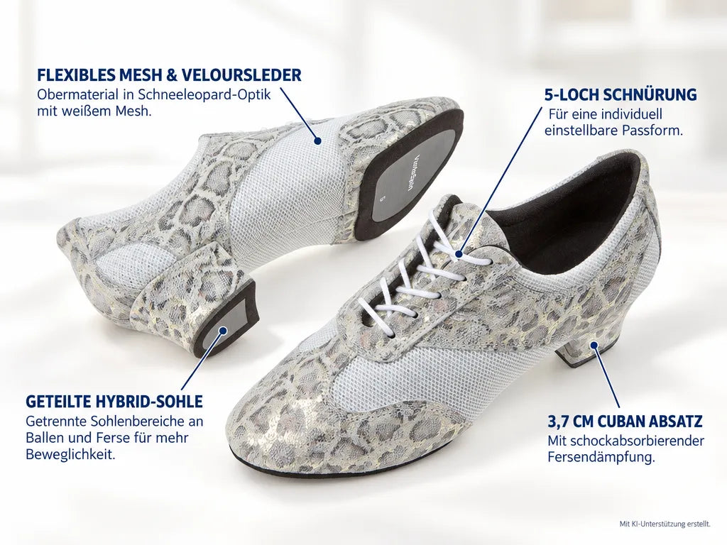 Diamant Damen Trainerschuhe 188-134-607 – Produktinfografik, mit KI-Unterstützung erstellt.