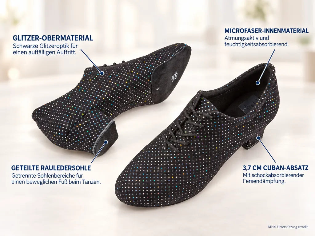 Diamant Damen Trainerschuhe 189-234-155 – Produktinfografik, mit KI-Unterstützung erstellt.