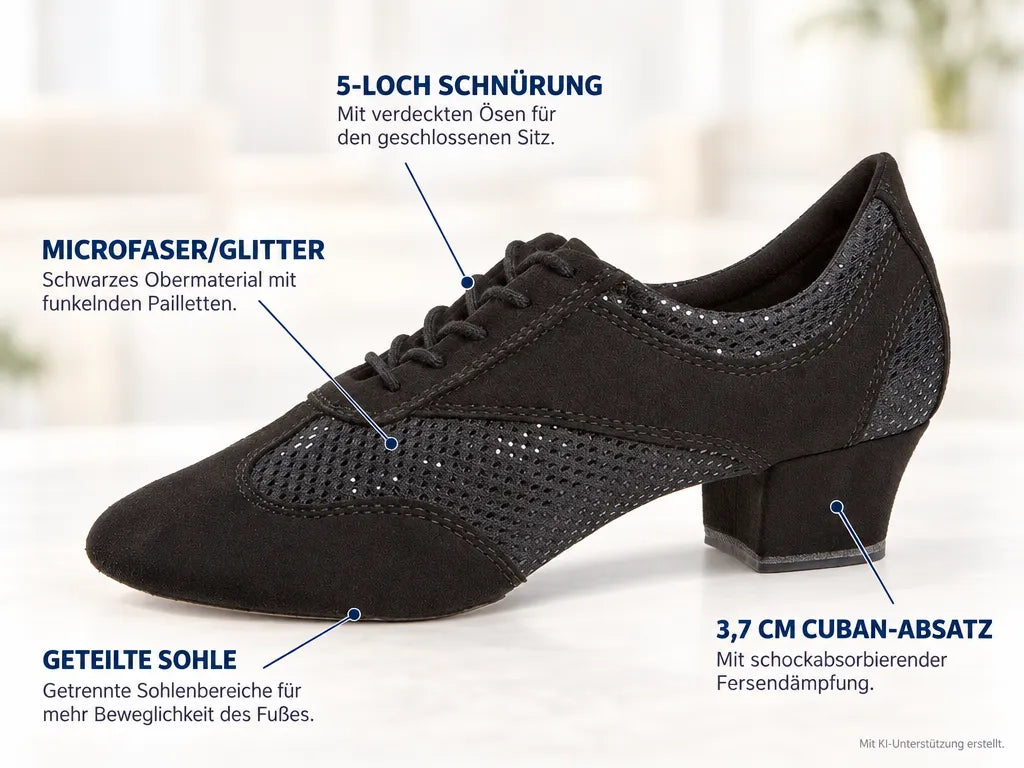 Diamant Damen VarioPro Trainerschuhe 188-234-548 – Produktinfografik, mit KI-Unterstützung erstellt.