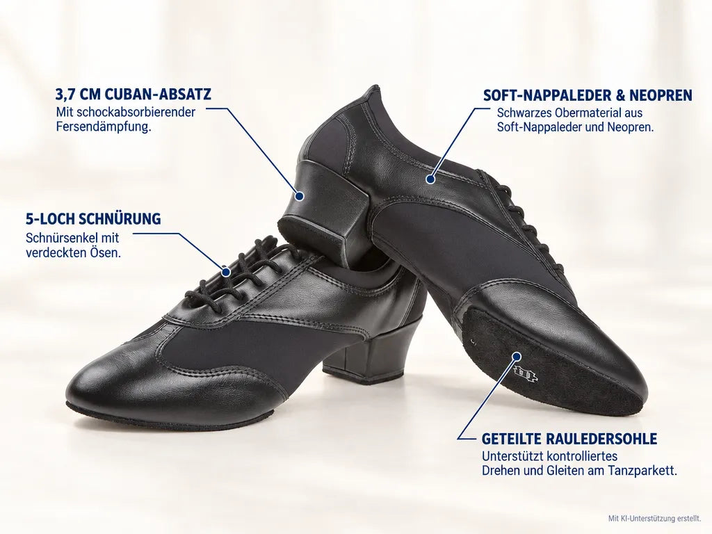 Diamant Damen VarioPro Trainerschuhe 188-234-588 – Produktinfografik, mit KI-Unterstützung erstellt.