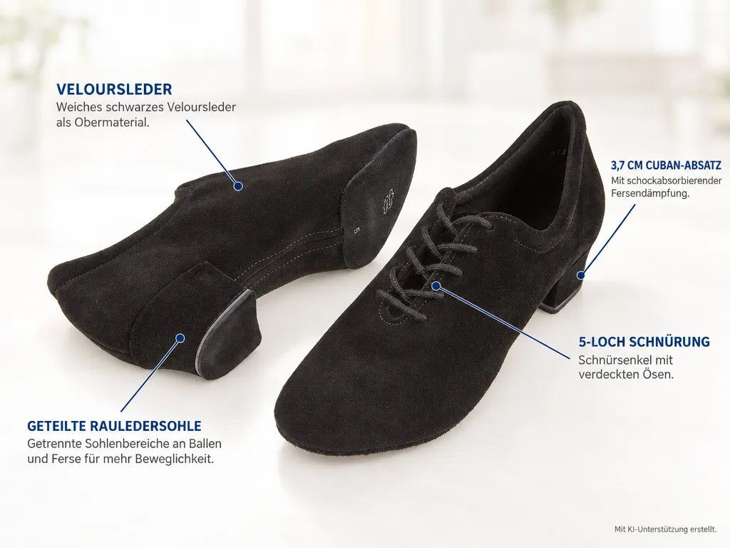 Diamant Damen VarioPro Trainerschuhe 189-234-001 – Produktinfografik, mit KI-Unterstützung erstellt.