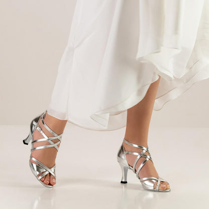 Werner Kern Damen Tanzschuhe Eva 6,5 - Farbe: Silber - Größe: UK 9
