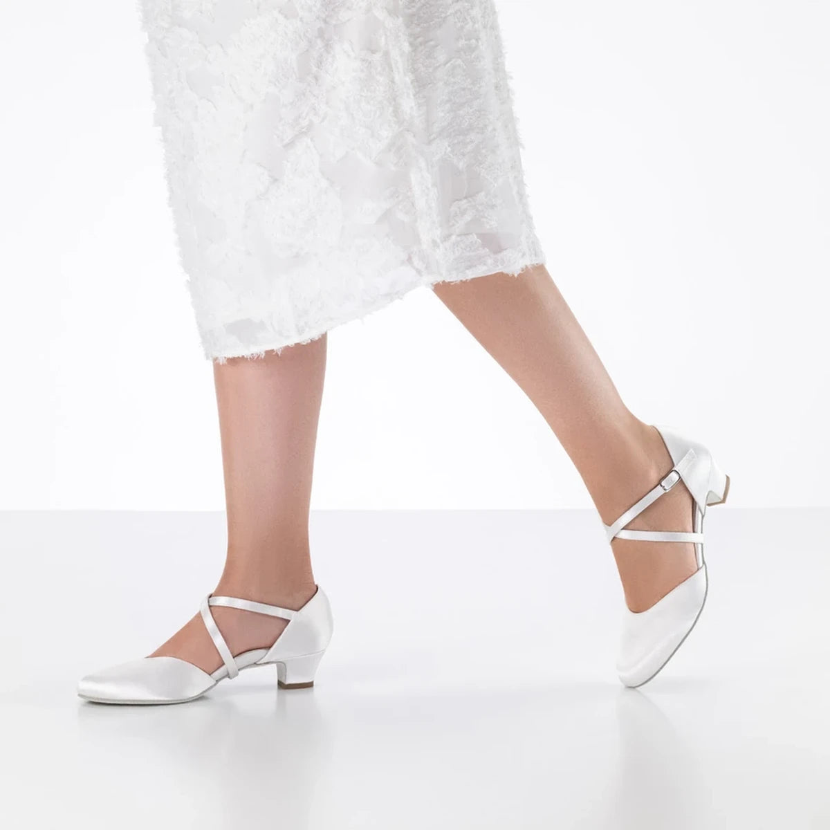 [B-Ware] Werner Kern Damen Tanzschuhe Felice 3,4 - Farbe: Weiß - Größe: UK 6