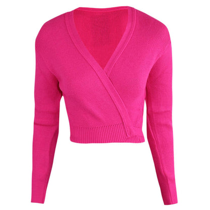 Intermezzo Damen Ballett Wickeljacke 6000 Jersey Elisa - Farbe: Fuchsia (009) - Größe: XL