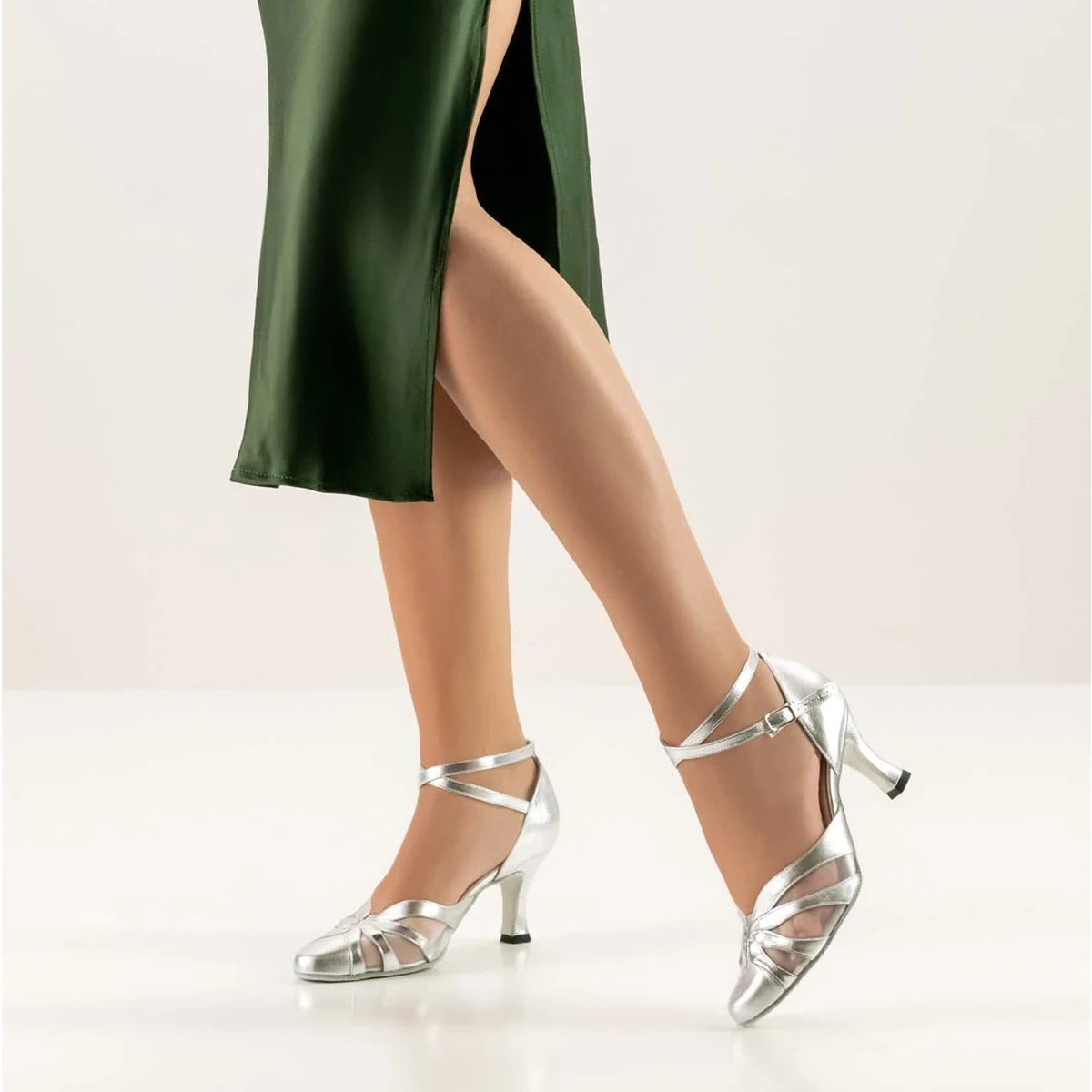 Werner Kern Damen Tanzschuhe Linda 6,5 Silber