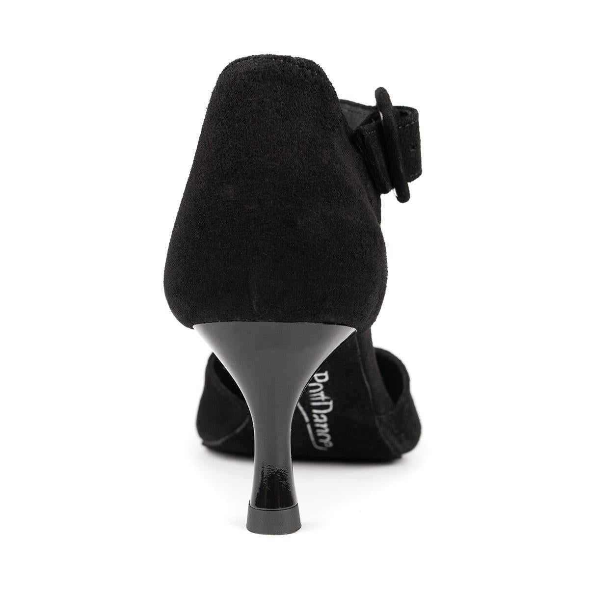 PortDance Damen Tanzschuhe PD126 - Obermaterial: Nubuck - Farbe: Schwarz - Größe: EUR 40,5