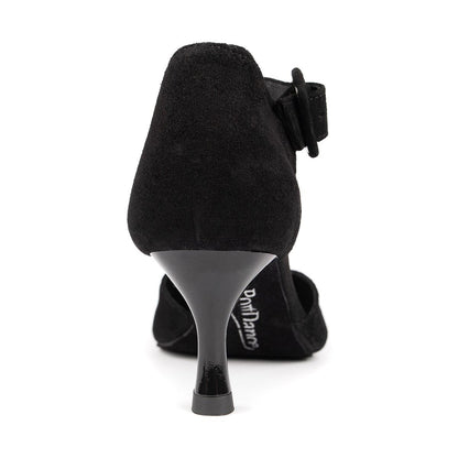 PortDance Damen Tanzschuhe PD126 - Obermaterial: Nubuck - Farbe: Schwarz - Größe: EUR 40,5
