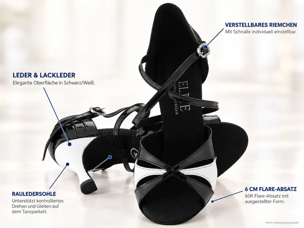 Rummos Damen Tanzschuhe Elite Paloma 035/004 – Produktinfografik, mit KI-Unterstützung erstellt.
