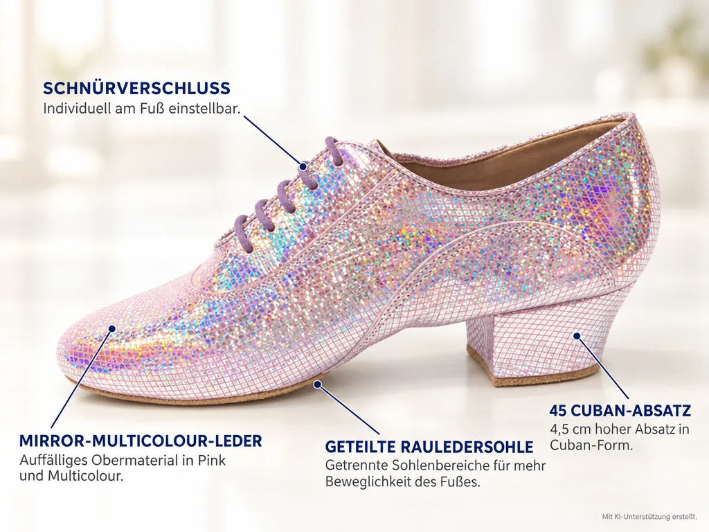 Rummos Damen Trainerschuhe R377 280 – Produktinfografik, mit KI-Unterstützung erstellt.