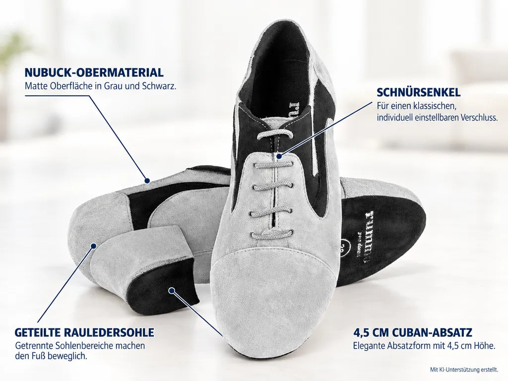 Rummos Damen Trainerschuhe R607 240-024 – Produktinfografik, mit KI-Unterstützung erstellt.