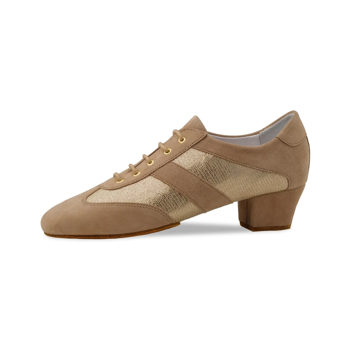 Anna Kern Damen Trainerschuhe Sandrine Beige/Gold