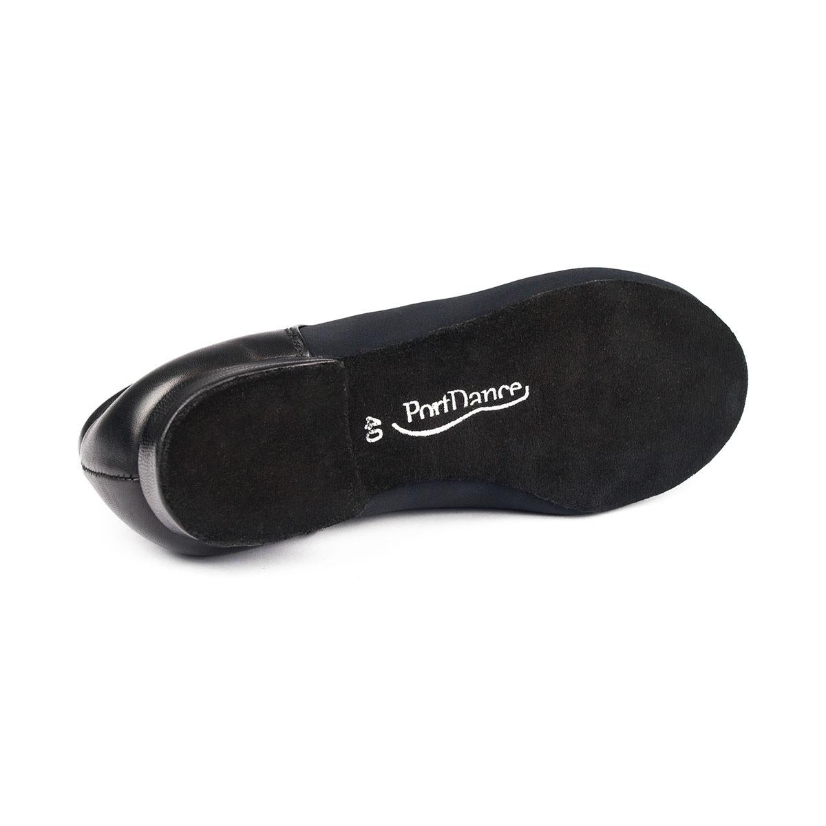 PortDance Herren Tanzschuhe PD030 - Farbe: Schwarz - Material: Neopren/Leder - Größe: EUR 48