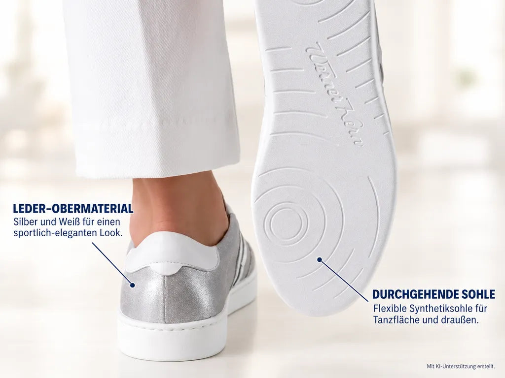 Werner Kern Damen Dance Sneakers Lacey – Produktinfografik, mit KI-Unterstützung erstellt.