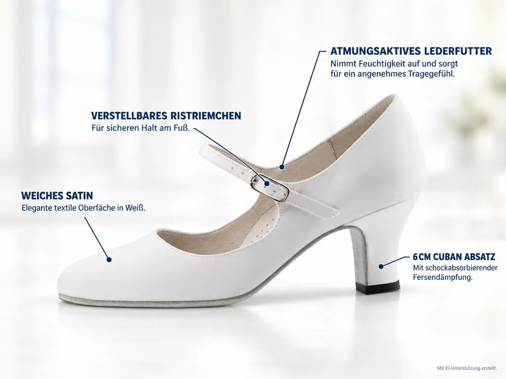 Werner Kern Damen Tanzschuhe Ashley 6 – Produktinfografik, mit KI-Unterstützung erstellt.