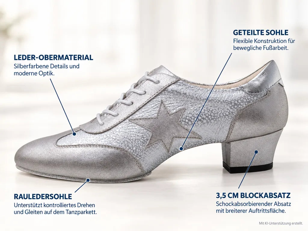 Werner Kern Damen Trainerschuhe Ariana 35 – Produktinfografik, mit KI-Unterstützung erstellt.