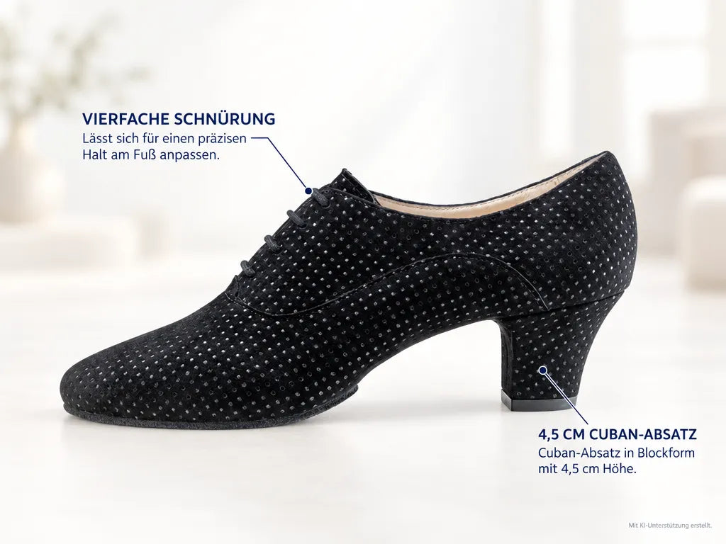 Werner Kern Damen Trainerschuhe Runa 45 – Produktinfografik, mit KI-Unterstützung erstellt.