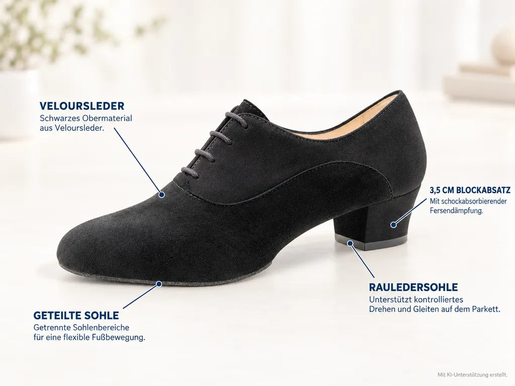 Werner Kern Damen Trainerschuhe Runa – Produktinfografik, mit KI-Unterstützung erstellt.