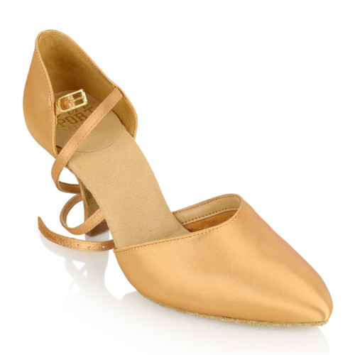Ray Rose - Mujeres Zapatos de Baile 103 Sirocco - Flesh Satén - Medium - 2,5" Flare  - Größe: UK 3,5