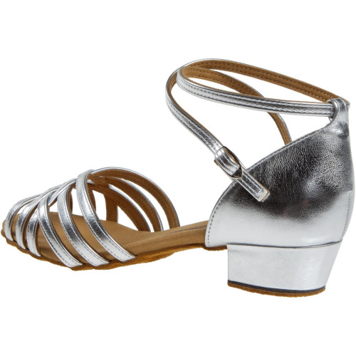 Diamant Women´s dance shoes 008-035-013 - Silver - 2,8 cm Bloc  - Größe: UK 7