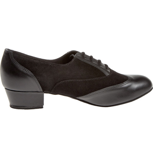 Diamant Femmes Chaussures de Danse 063-029-070 - Cuir/Suède Noir - 2,8 cm Bloque  - Größe: UK 6